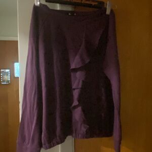 Ruffle detail sweatshirt  